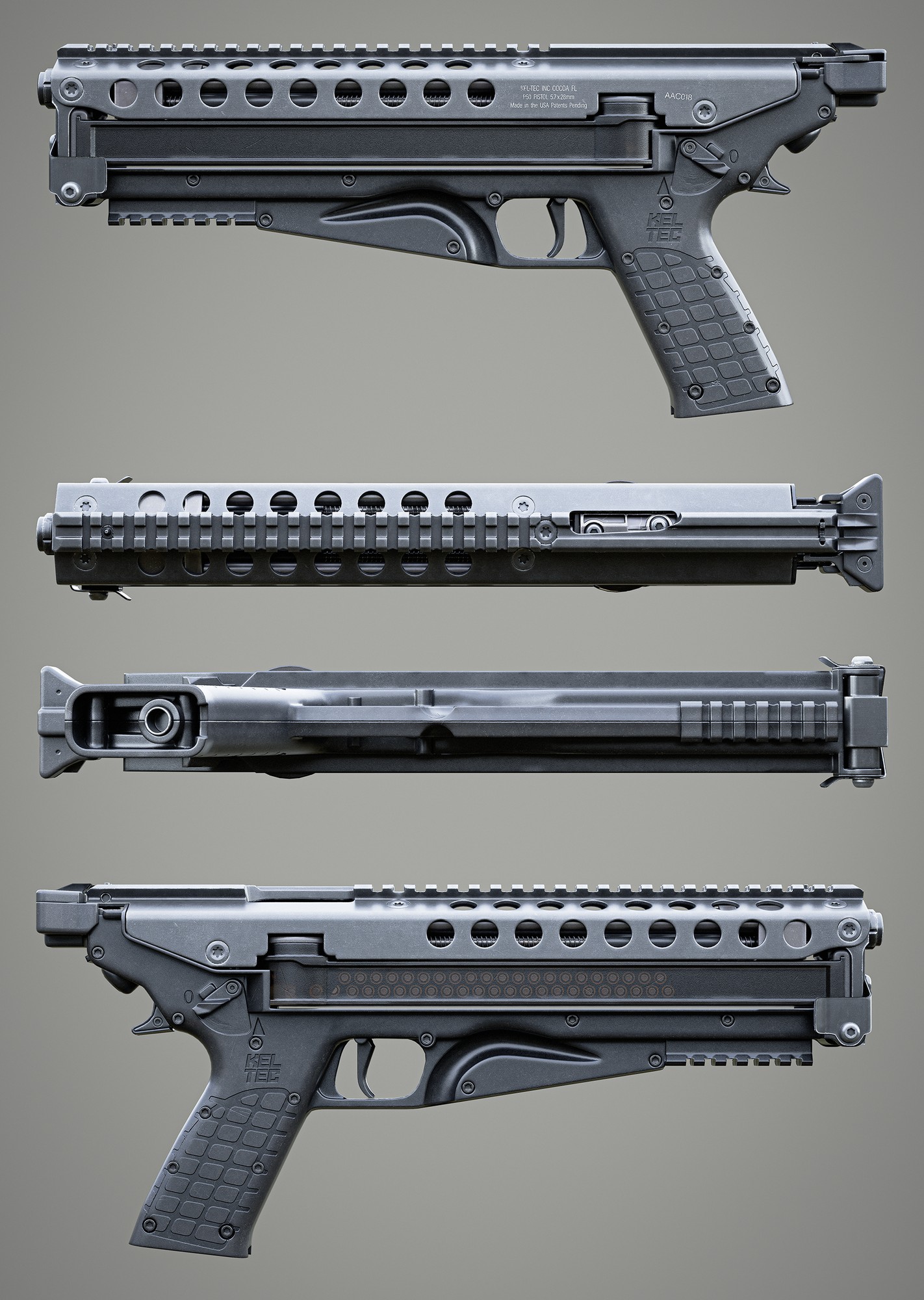 Kel-Tec P50, render, image 6