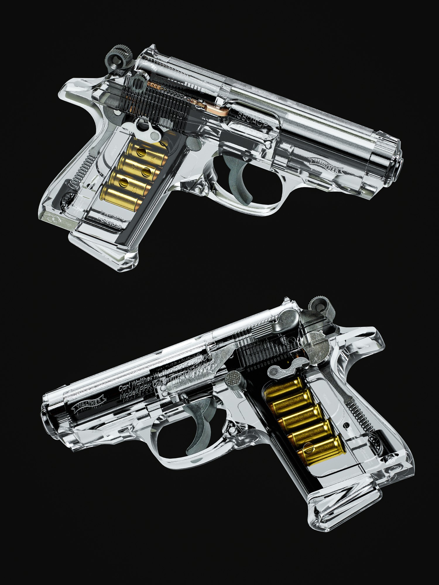 Walther PPK, render, image 6