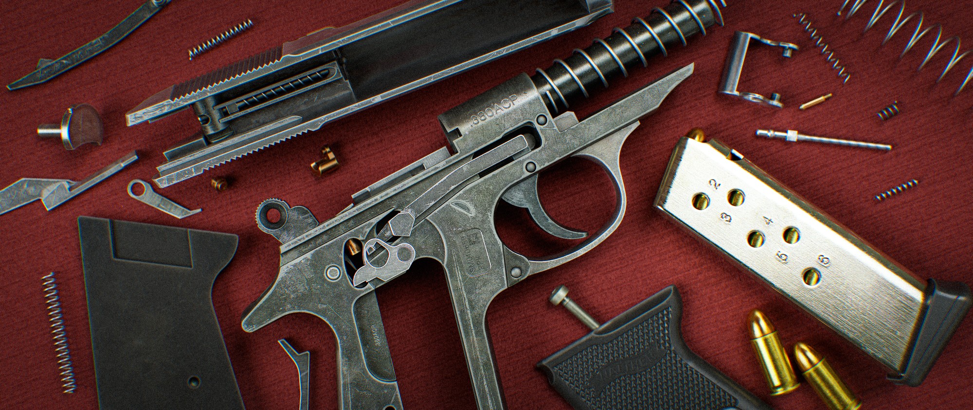 Walther PPK, render, image 9