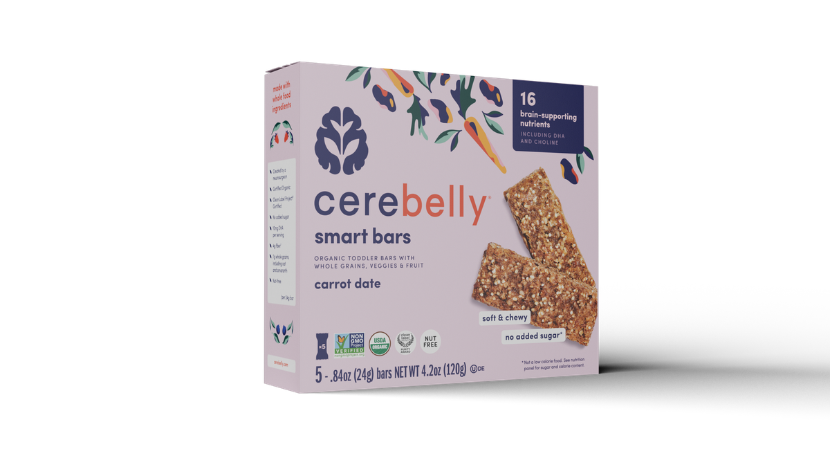 Cerebelly carrot date smart bars box