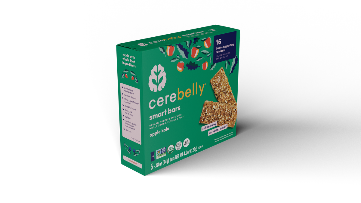 Cerebelly apple kale smart bars box