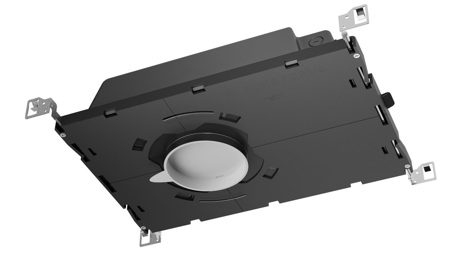 Pure Forms Pi 3 downlight housing, seen from below