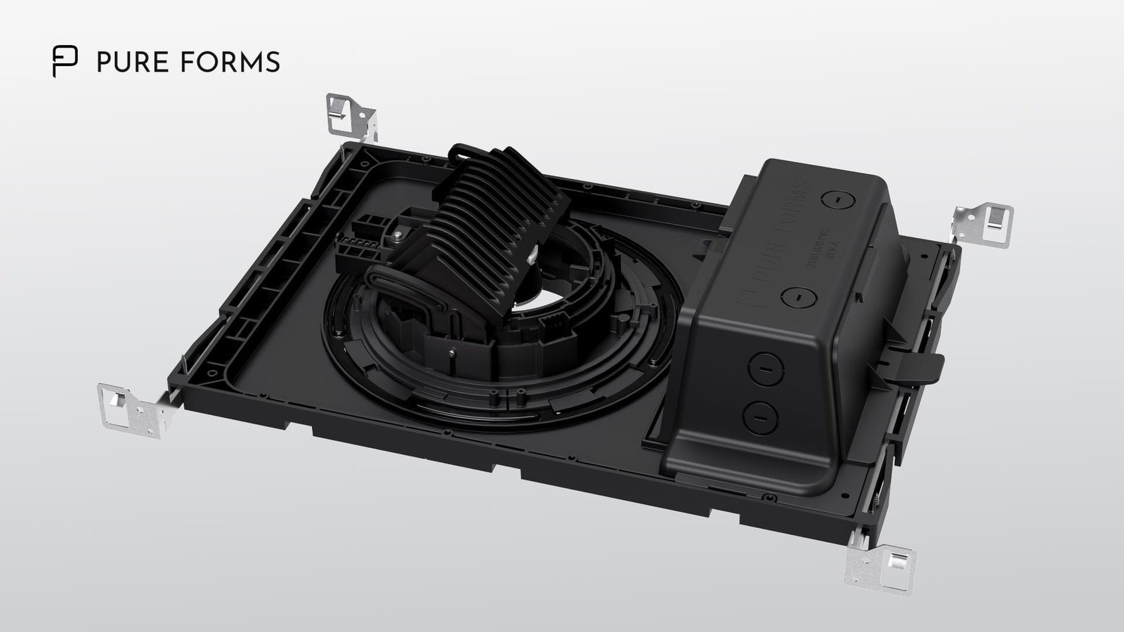Pure Forms Pi 3 downlight, product render